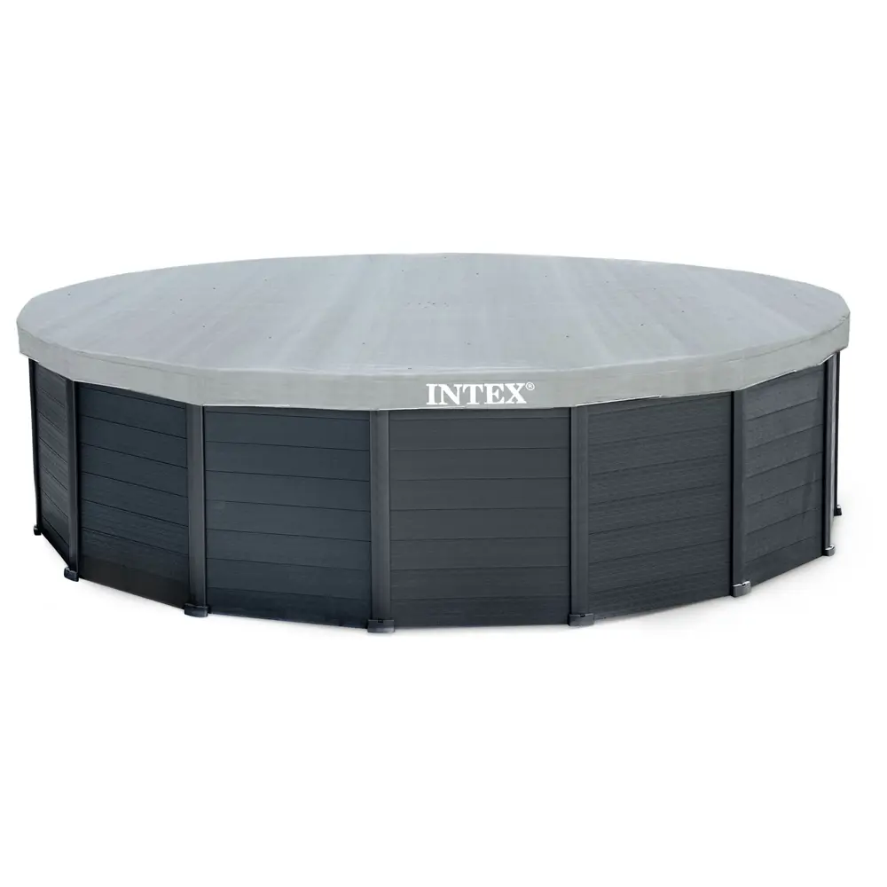 Фото 6 Каркасный бассейн Intex Graphite Gray 124x124x478 см цвет черный Фото 6 Каркасный бассейн Intex Graphite Gray 124x124x478 см цвет черный