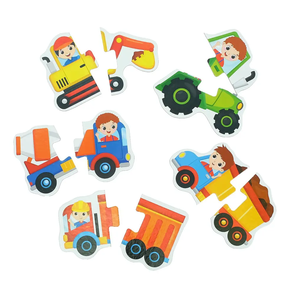 Фото 3 Макси-пазлы Машины на стройке 5 пазлов 10 деталей Puzzle Time Фото 3 Макси-пазлы Машины на стройке 5 пазлов 10 деталей Puzzle Time