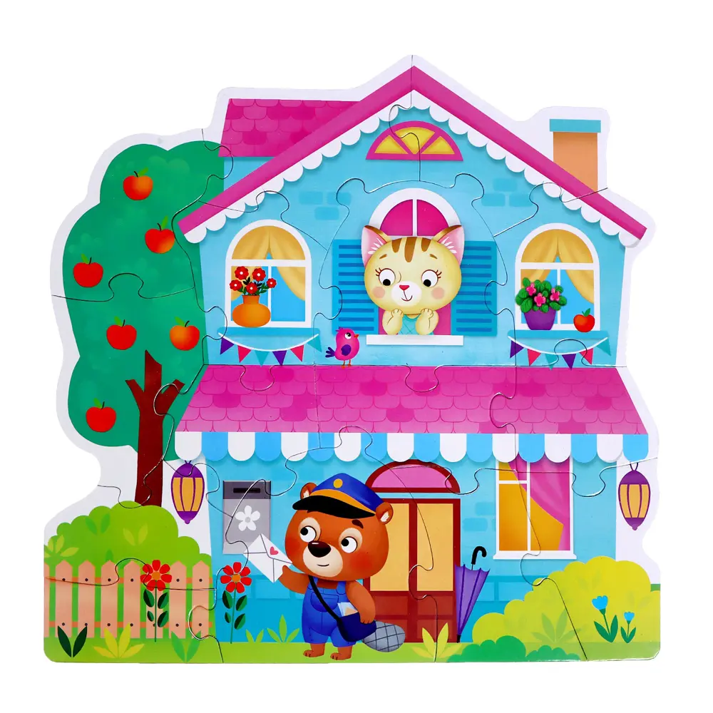 Фото 4 Фигурные пазлы 4 в 1 Веселые зверята 9 12 15 20 элементов Puzzle Time Фото 4 Фигурные пазлы 4 в 1 Веселые зверята 9 12 15 20 элементов Puzzle Time