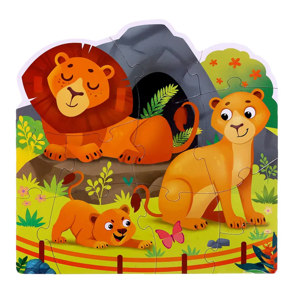 Фото 5 Фигурные пазлы 4 в 1 Животные 9 12 15 20 элементов Puzzle Time Фото 5 Фигурные пазлы 4 в 1 Животные 9 12 15 20 элементов Puzzle Time