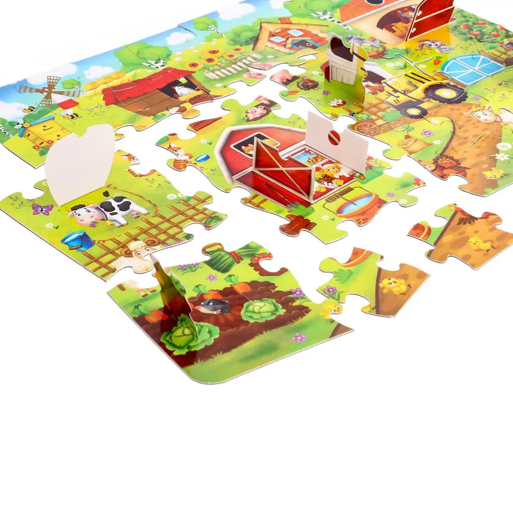 Фото 3 Пазлы с окошками На ферме 28 деталей Puzzle Time Фото 3 Пазлы с окошками На ферме 28 деталей Puzzle Time