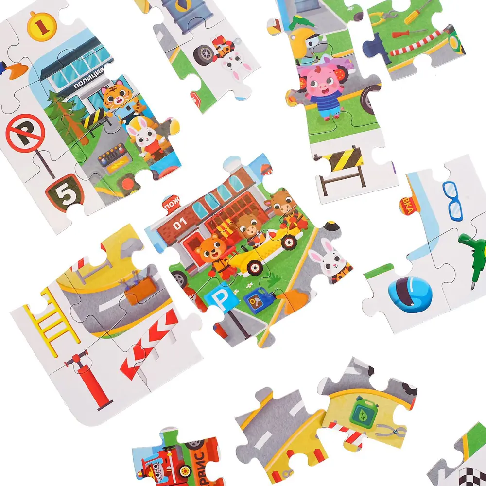 Фото 5 Пазлы Найди и покажи Веселые гонки в городе 88 деталей Puzzle Time Фото 5 Пазлы Найди и покажи Веселые гонки в городе 88 деталей Puzzle Time