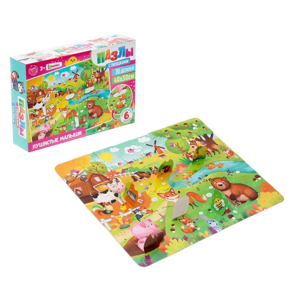 Фото 5 Пазлы с окошками Пушистые малыши 30 деталей Puzzle Time Фото 5 Пазлы с окошками Пушистые малыши 30 деталей Puzzle Time