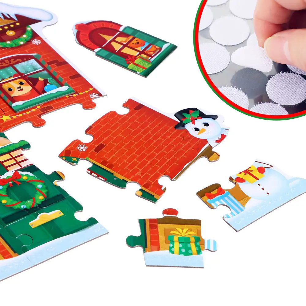 Фото 3 Пазл с липучками Новогодний дом Puzzle Time Фото 3 Пазл с липучками Новогодний дом Puzzle Time
