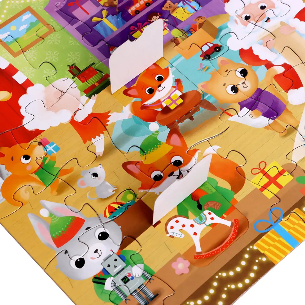 Фото 4 Пазл с окошками Мастерская Дедушки Мороза Puzzle Time Фото 4 Пазл с окошками Мастерская Дедушки Мороза Puzzle Time