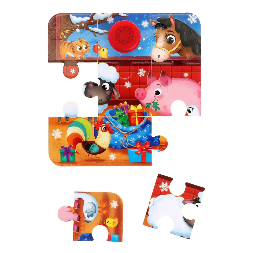 Фото 3 Мягкий пазл с музыкальным чипом Новогодние чудеса Puzzle Time Фото 3 Мягкий пазл с музыкальным чипом Новогодние чудеса Puzzle Time