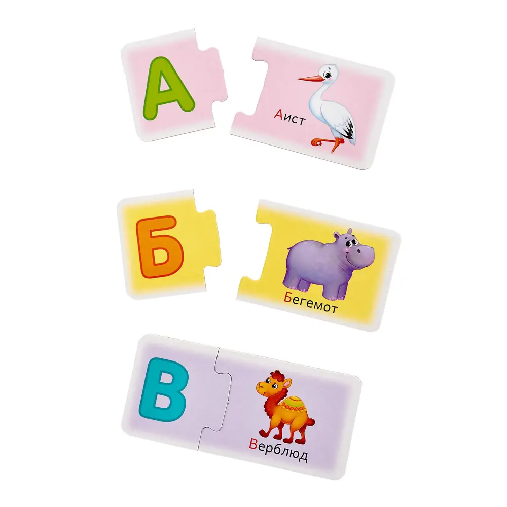 Фото 3 Парные пазлы IQ Азбука животных 60 деталей Puzzle Time Фото 3 Парные пазлы IQ Азбука животных 60 деталей Puzzle Time
