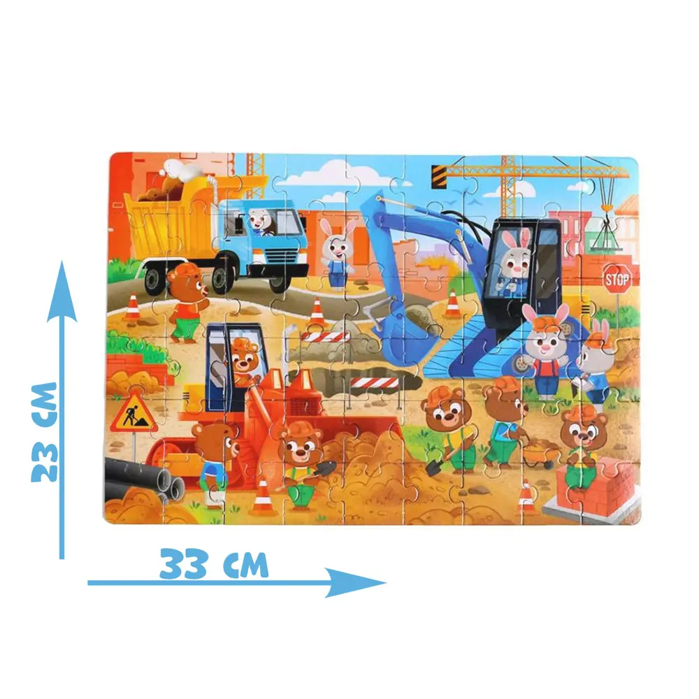 Фото 2 Пазл в металлической коробке Строим роем и везем 54 элемента Puzzle Time Фото 2 Пазл в металлической коробке Строим роем и везем 54 элемента Puzzle Time