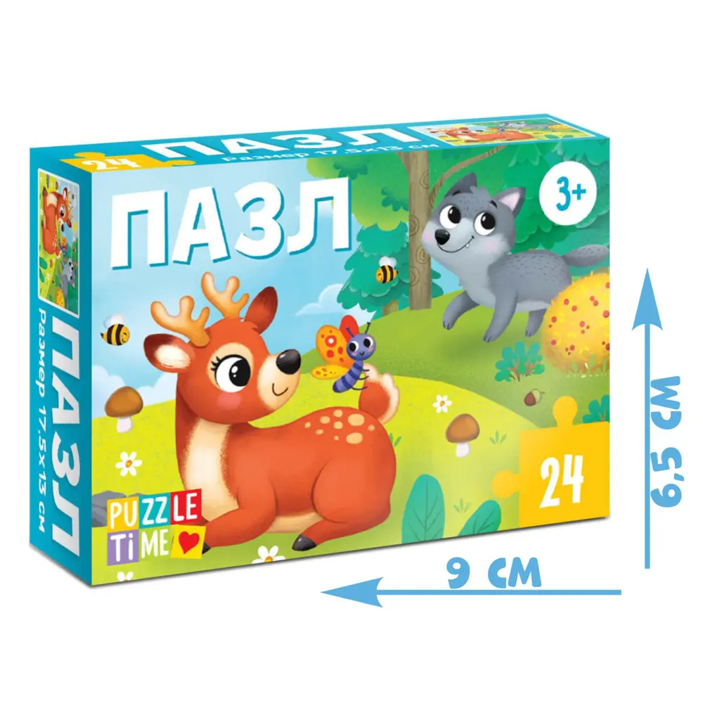 Фото 4 Пазл Лесные жители 24 элемента Puzzle Time Фото 4 Пазл Лесные жители 24 элемента Puzzle Time