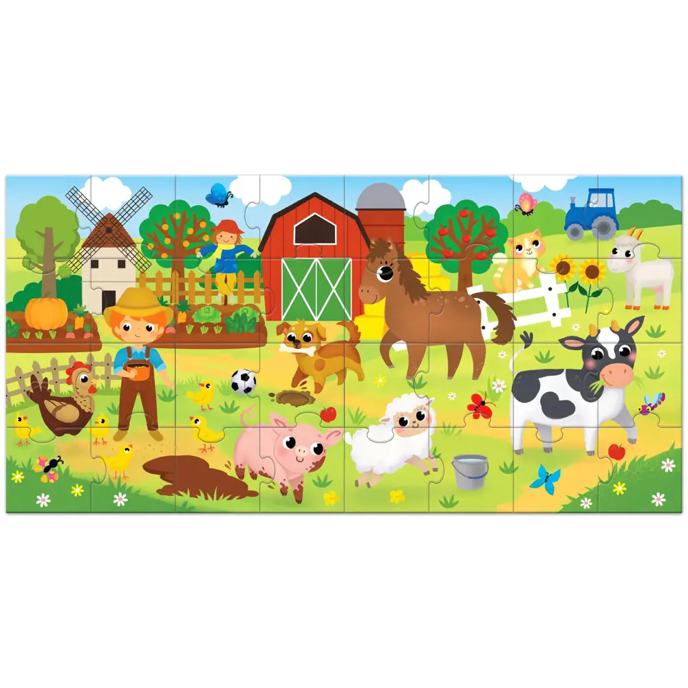 Фото 3 Пазлы 8 в 1 Большая ферма двусторонние Puzzle Time Фото 3 Пазлы 8 в 1 Большая ферма двусторонние Puzzle Time