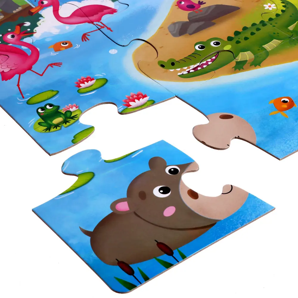 Фото 4 Напольный пазл Такие разные зверята Puzzle Time Фото 4 Напольный пазл Такие разные зверята Puzzle Time