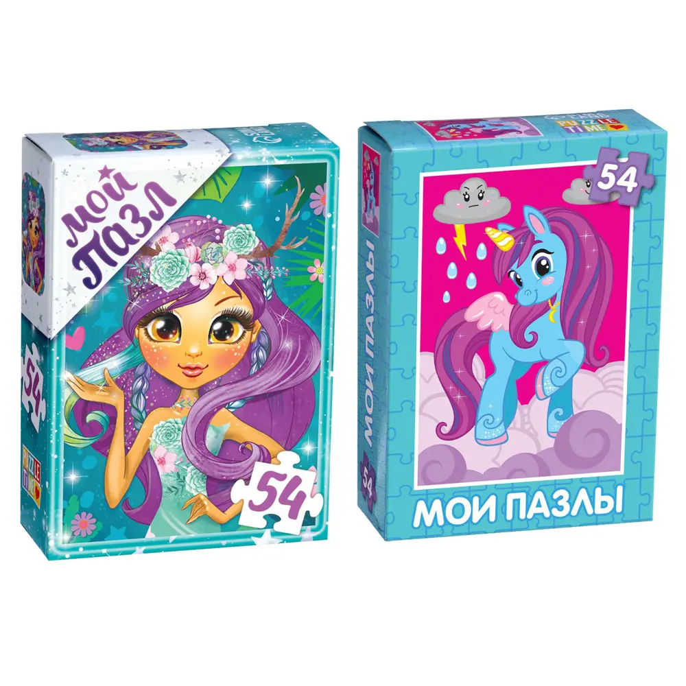 Фото Набор пазлов Теона и пони 2 штуки по 54 элемента Puzzle Time Фото Набор пазлов Теона и пони 2 штуки по 54 элемента Puzzle Time