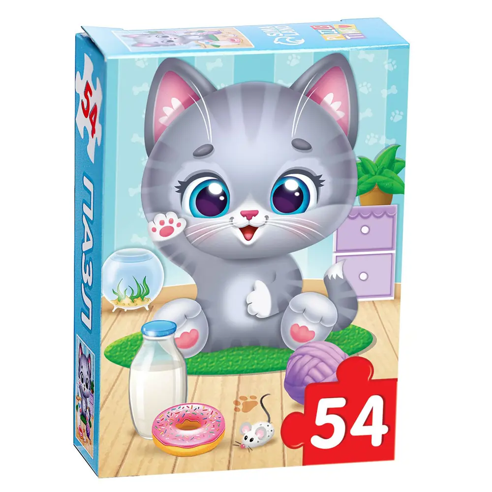 Фото Пазл детский Радостный котик 54 элемента Puzzle Time Фото Пазл детский Радостный котик 54 элемента Puzzle Time