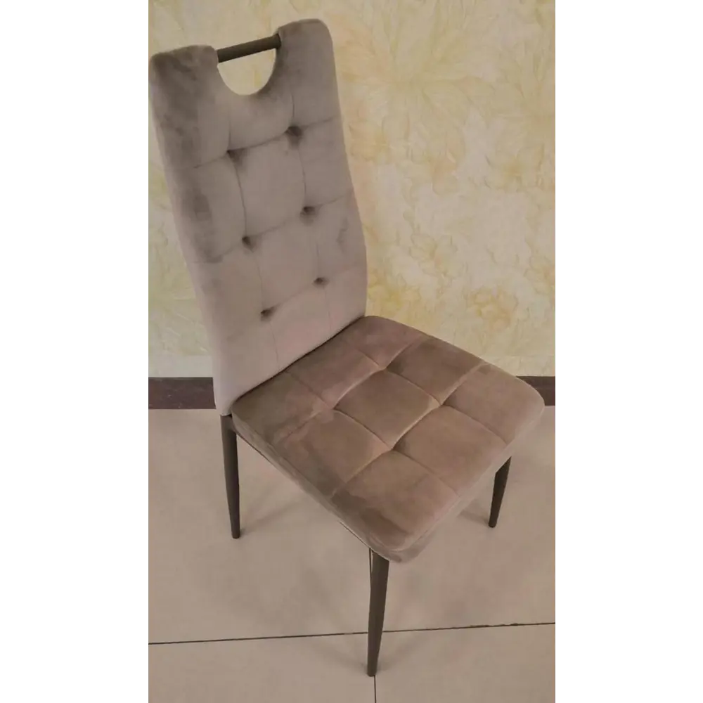 Фото 5 Кухонный стул Weimei Dc611-1 96x52x42 см велюр цвет капучино Фото 5 Кухонный стул Weimei Dc611-1 96x52x42 см велюр цвет капучино