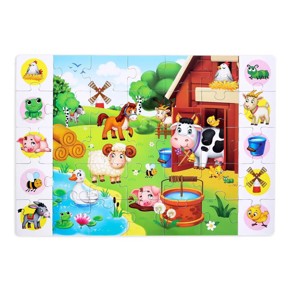 Фото 2 Пазлы Найди и покажи Большая ферма 35 деталей Puzzle Time Фото 2 Пазлы Найди и покажи Большая ферма 35 деталей Puzzle Time