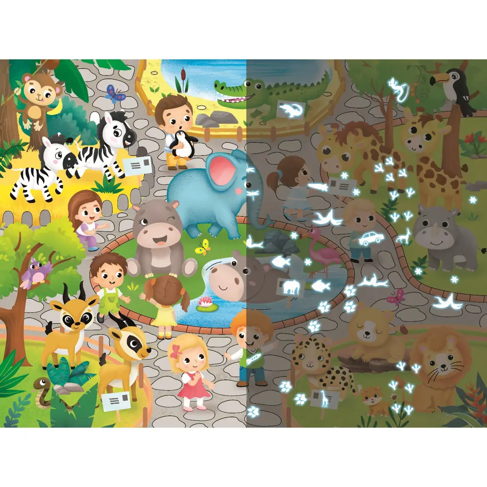 Фото 8 Пазл с фонариком Веселый зоопарк 88 деталей Puzzle Time Фото 8 Пазл с фонариком Веселый зоопарк 88 деталей Puzzle Time