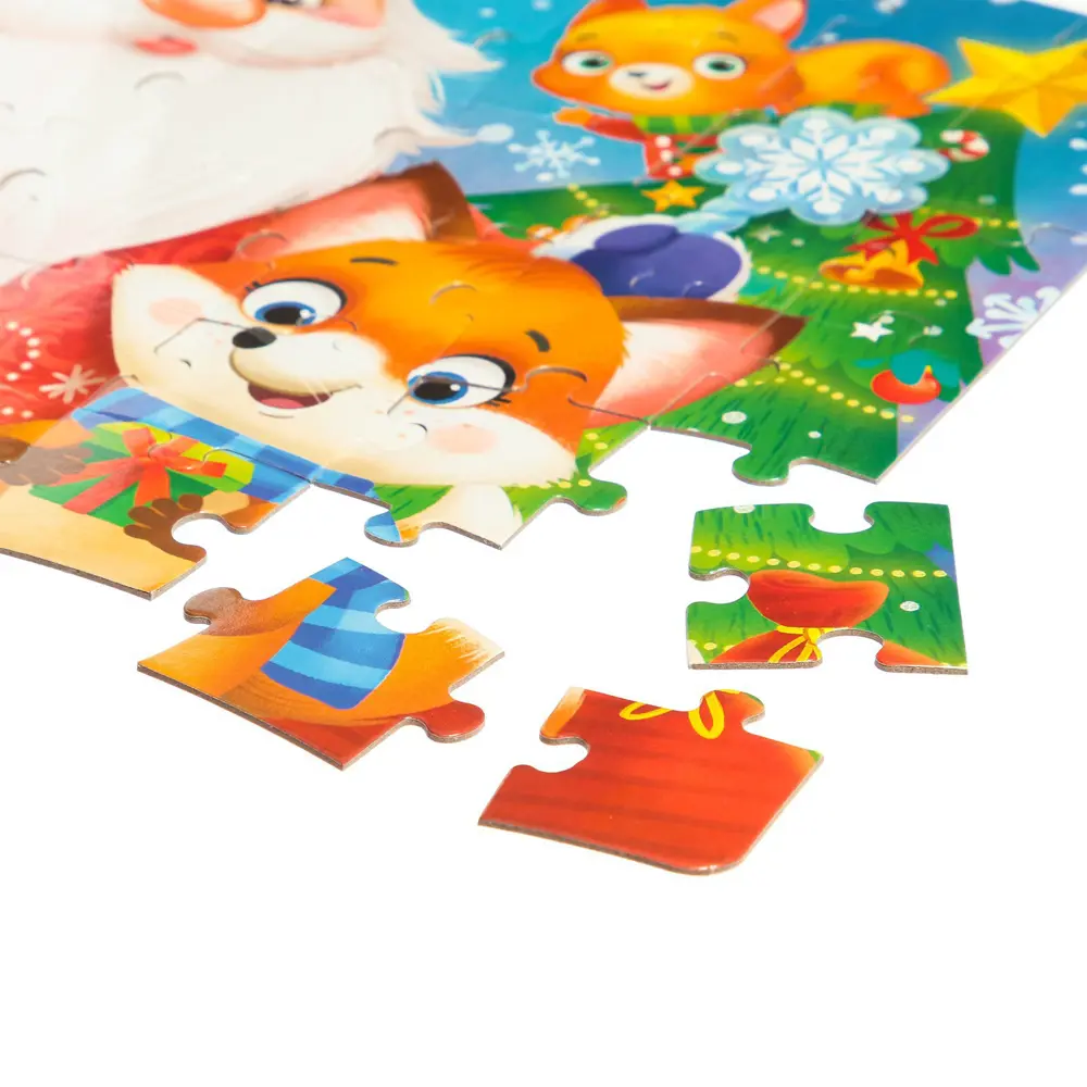 Фото 3 Пазлы в металлической коробке Добрый Дедушка Мороз 54 детали Puzzle Time Фото 3 Пазлы в металлической коробке Добрый Дедушка Мороз 54 детали Puzzle Time