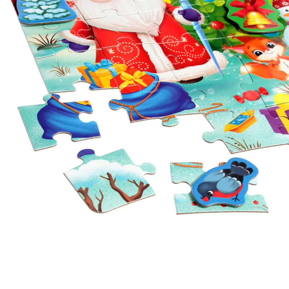 Фото 3 Пазл с липучками Веселый Новый год 54 детали Puzzle Time Фото 3 Пазл с липучками Веселый Новый год 54 детали Puzzle Time