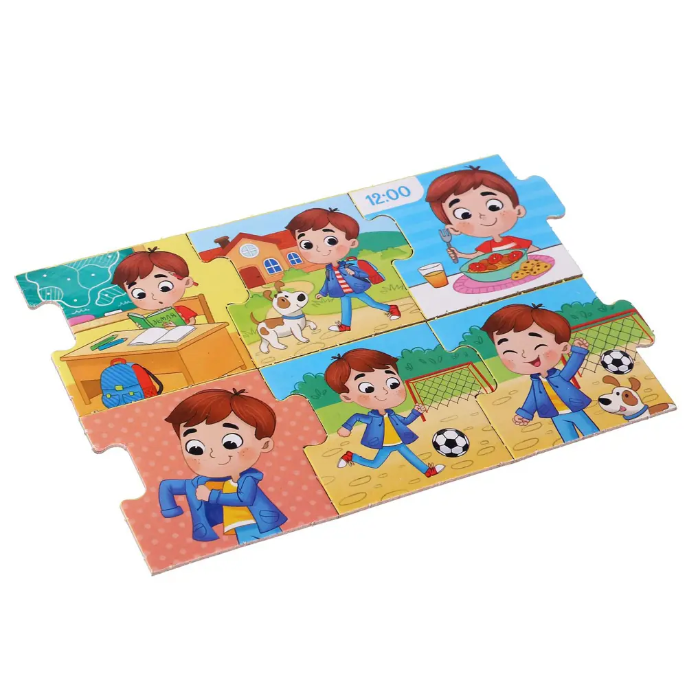 Фото 2 Пазлы-цепочки Мой день Для мальчиков 24 детали в пакете Puzzle Time Фото 2 Пазлы-цепочки Мой день Для мальчиков 24 детали в пакете Puzzle Time