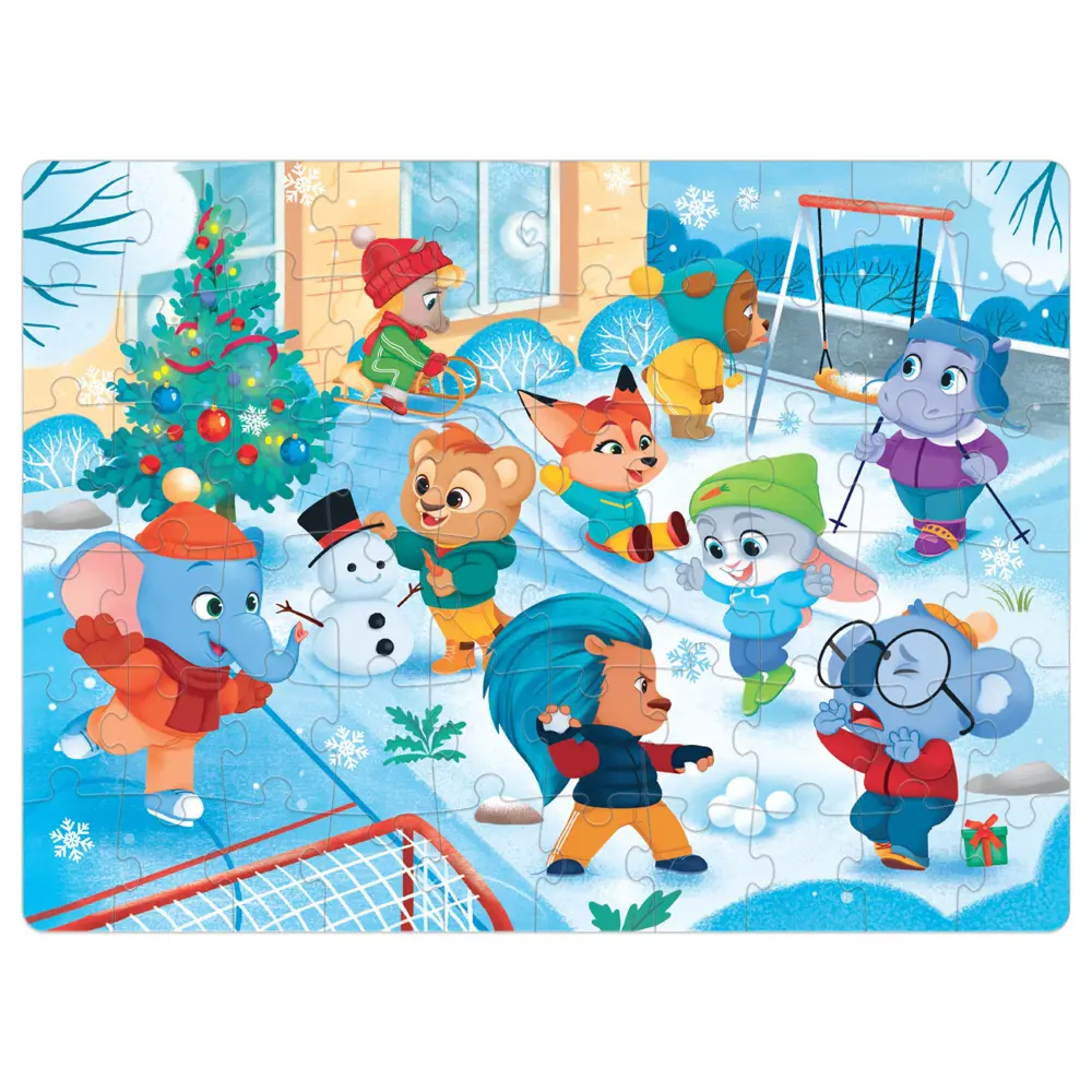 Фото 2 Пазлы детские Новогодние развлечения 60 элементов Puzzle Time Фото 2 Пазлы детские Новогодние развлечения 60 элементов Puzzle Time