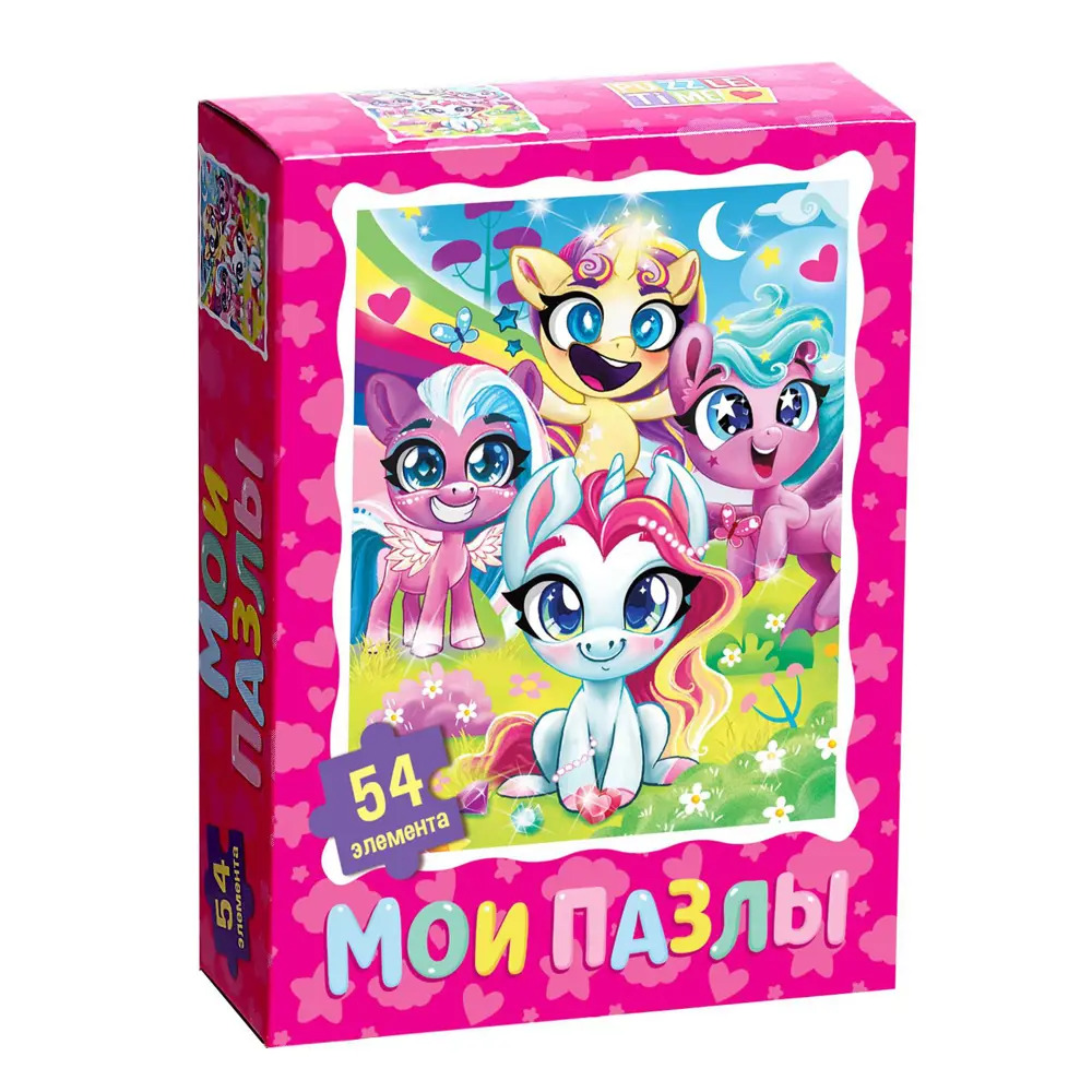 Фото Пазл детский Единорожки 54 элемента Puzzle Time Фото Пазл детский Единорожки 54 элемента Puzzle Time