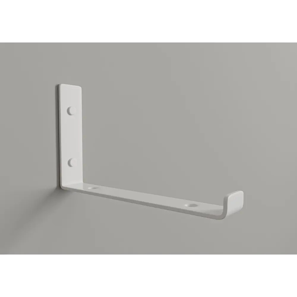 Фото 3 Настенная полка Элимет 80x20 см МДФ цвет белый