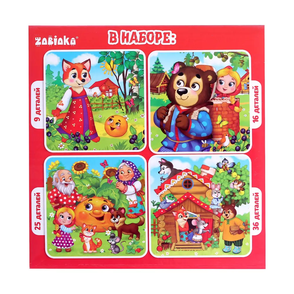 Фото 4 Пазл 4 в 1 Любимые сказки Puzzle Time Фото 4 Пазл 4 в 1 Любимые сказки Puzzle Time