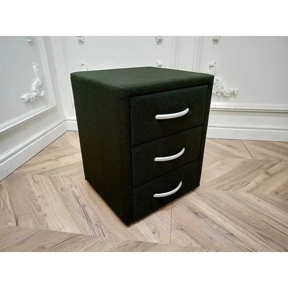Фото 2 Тумба прикроватная DG-home Estetika Malmo New 40x52x38 см 3 ящика ЛДСП цвет зеленый Фото 2 Тумба прикроватная DG-home Estetika Malmo New 40x52x38 см 3 ящика ЛДСП цвет зеленый
