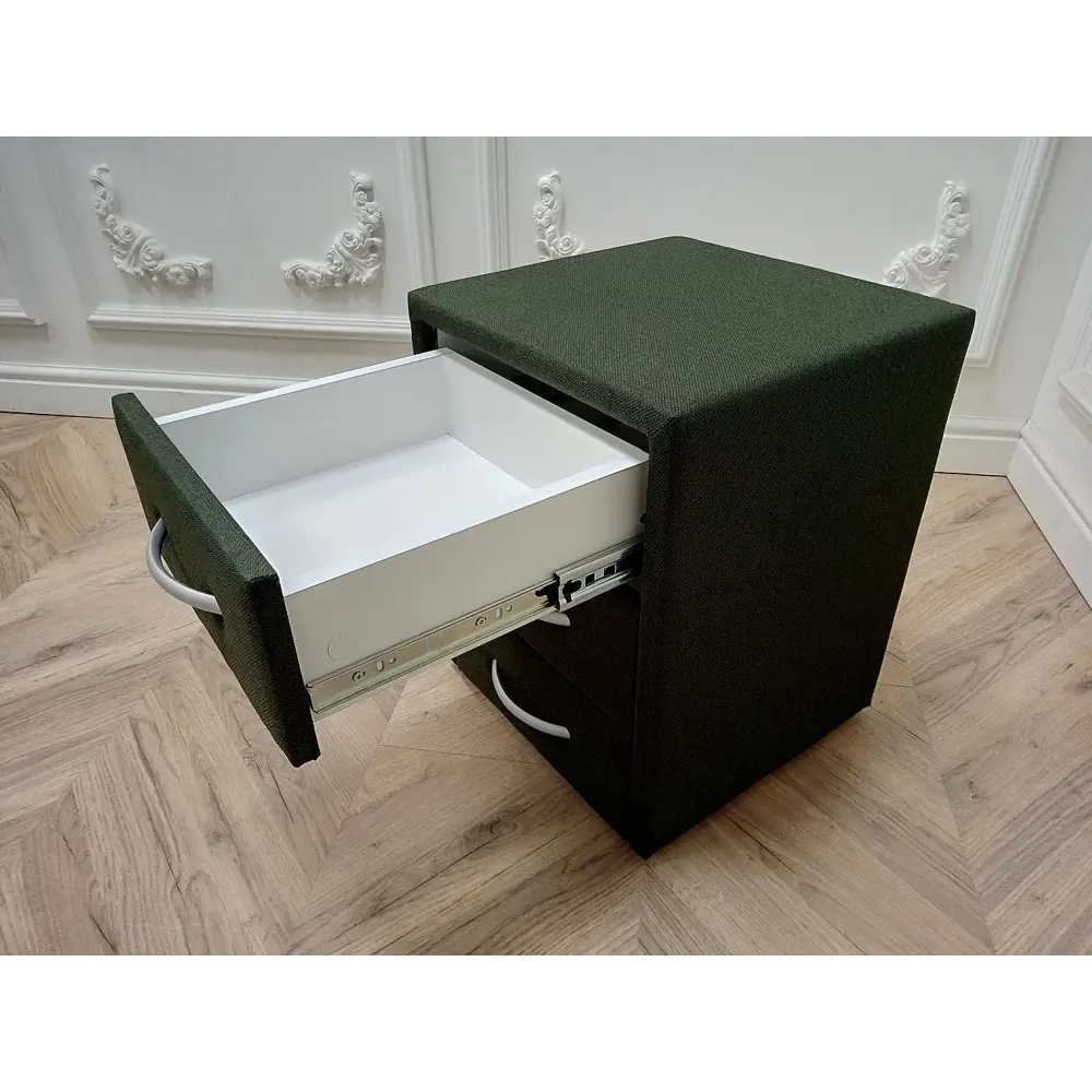 Фото 6 Тумба прикроватная DG-home Estetika Malmo New 40x52x38 см 3 ящика ЛДСП цвет зеленый Фото 6 Тумба прикроватная DG-home Estetika Malmo New 40x52x38 см 3 ящика ЛДСП цвет зеленый