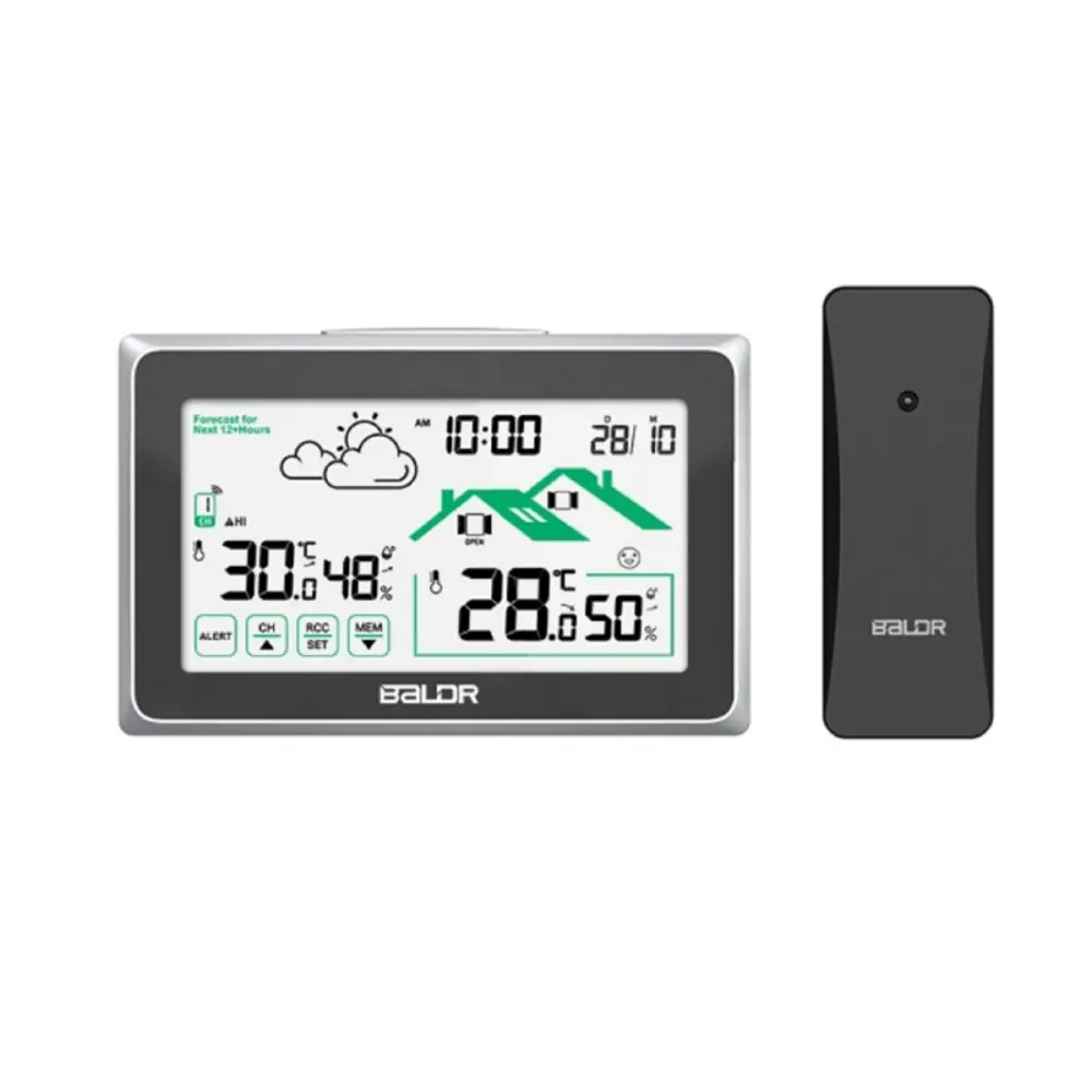 Фото Метеостанция Baldr B0340ST2H2R-V8 с индикатором открытия/закрытия окна цвет черный Фото Метеостанция Baldr B0340ST2H2R-V8 с индикатором открытия/закрытия окна цвет черный