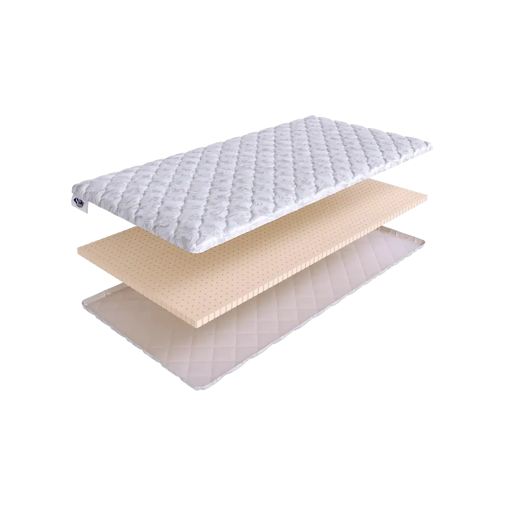 Фото Топпер SkySleep Dream на раскладушку 120x195 см, беспружинный, для дивана, жесткость: средняя, полутораспальный, ортопедический, латексный Фото Топпер SkySleep Dream на раскладушку 120x195 см, беспружинный, для дивана, жесткость: средняя, полутораспальный, ортопедический, латексный