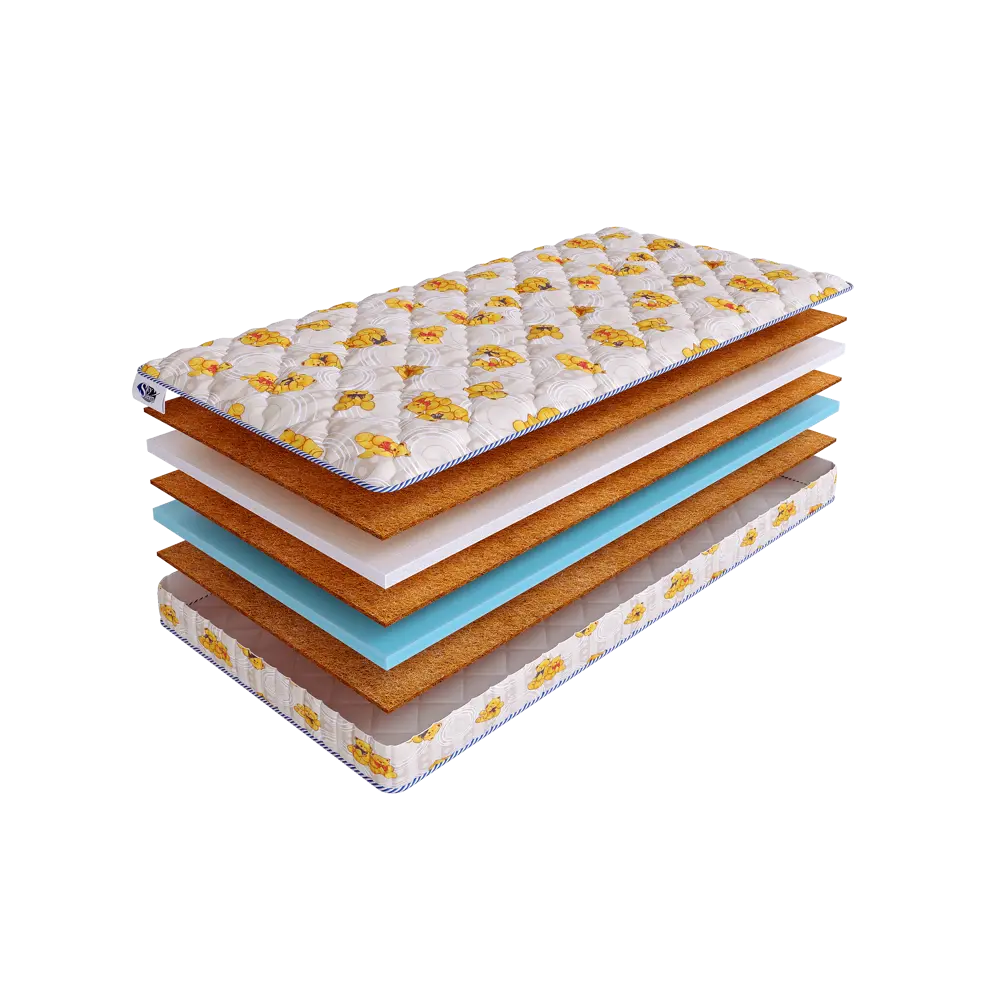 Фото Матрас SkySleep Funny Sandwich 80x200 см беспружинный, односпальный, ортопедический, кокосовый Фото Матрас SkySleep Funny Sandwich 80x200 см беспружинный, односпальный, ортопедический, кокосовый