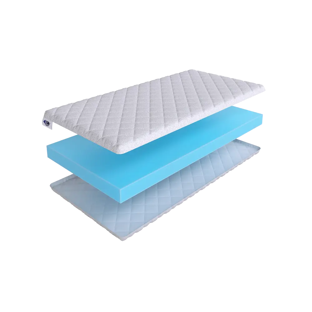 Фото Тонкий матрас SkySleep Orto 10 на диван-кровать 140x190 см, беспружинный, для дивана, жесткость: средняя, полутораспальный, ортопедический