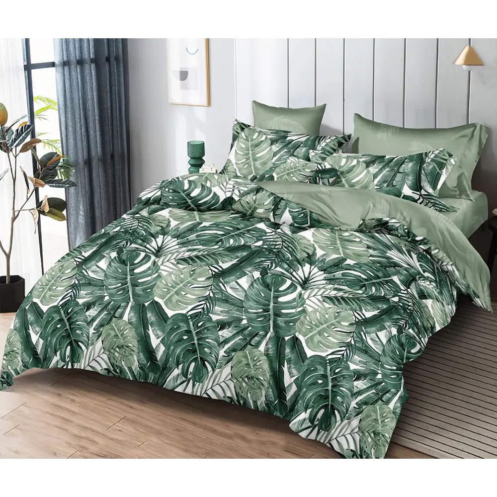 Фото Пододеяльник Home Mercury Тропики 180x220 см Поплин цвет Зеленый Фото Пододеяльник Home Mercury Тропики 180x220 см Поплин цвет Зеленый