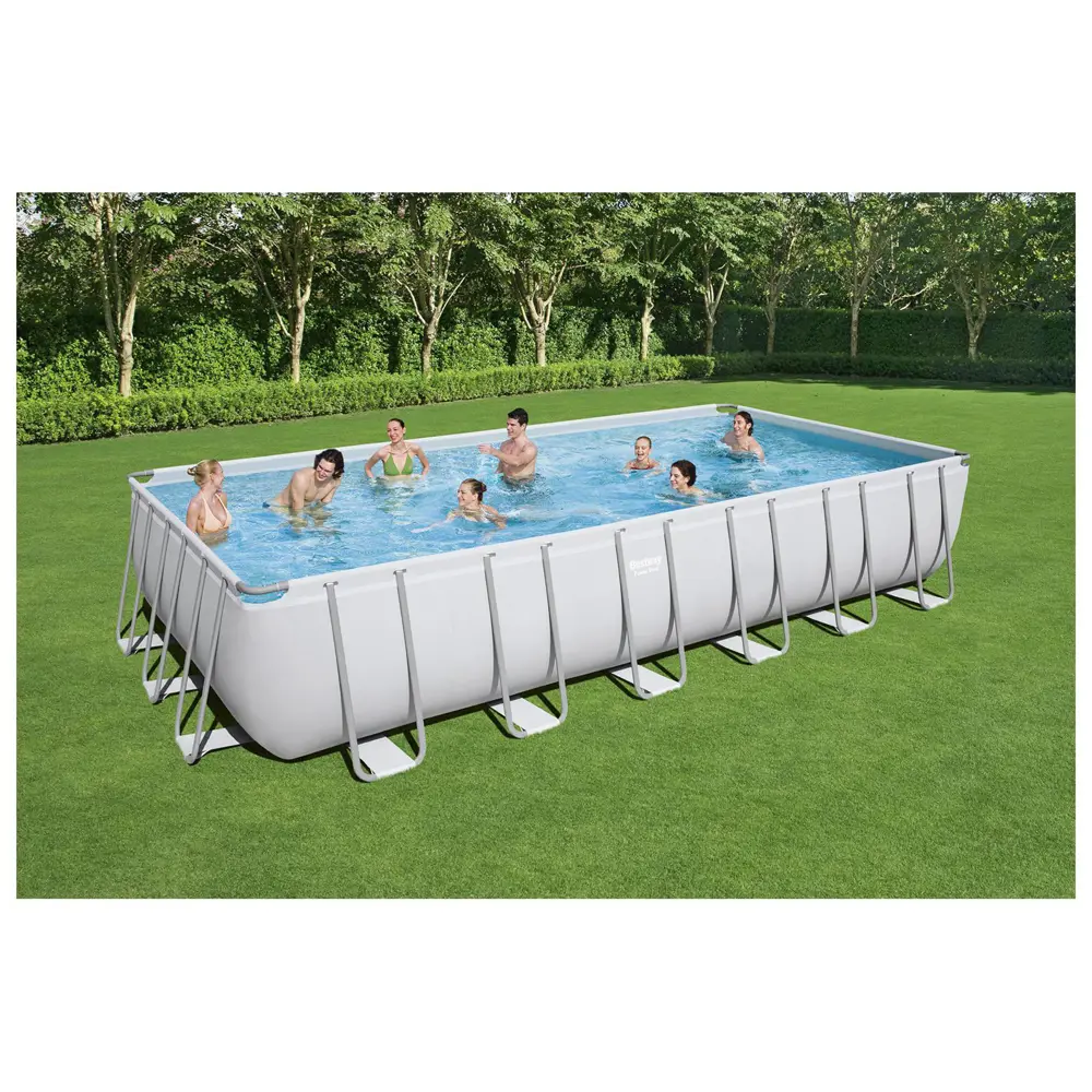 Фото 3 Каркасный бассейн Bestway Power Steel 366x132x732 см цвет серый