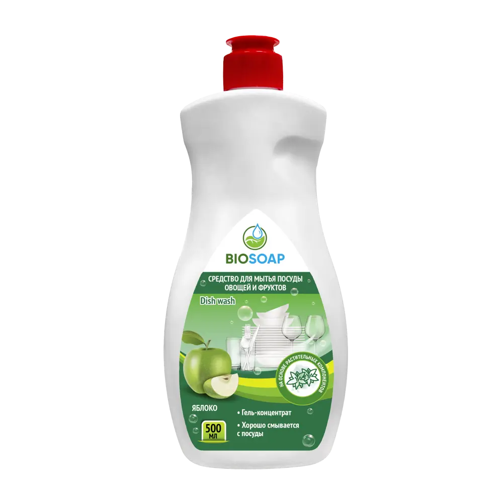 Фото Средство для мытья посуды BIOSOAP 9141205 500 мл Фото Средство для мытья посуды BIOSOAP 9141205 500 мл