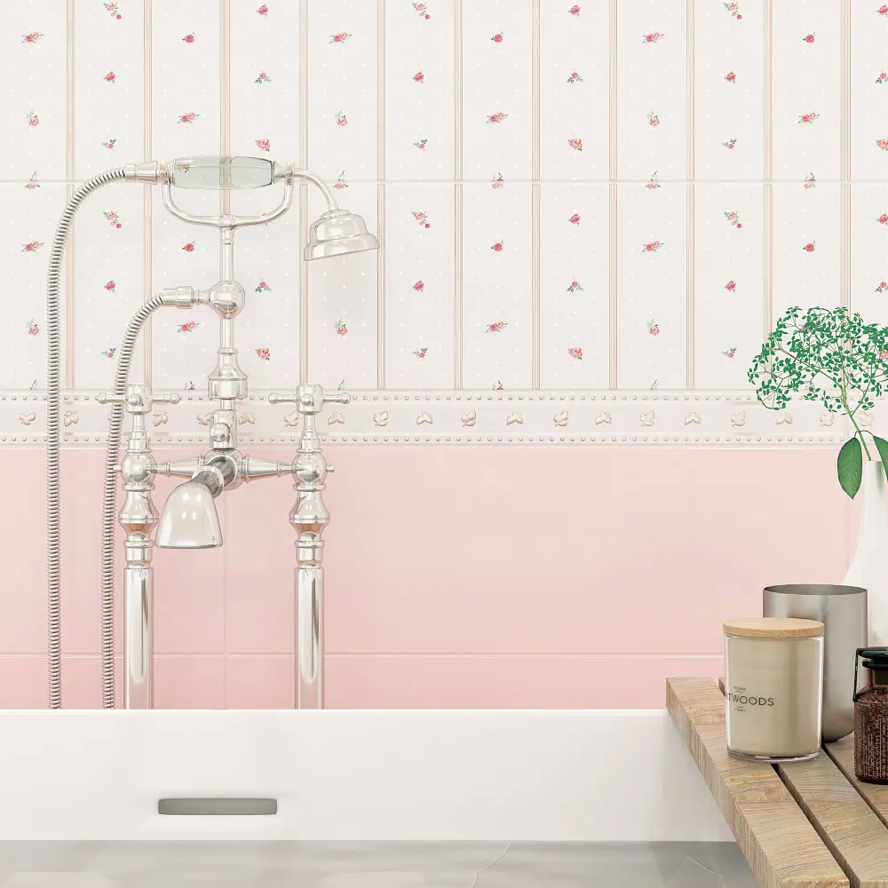 Фото Керамическая плитка Creto Aurora Rosa 20x60см, цена за упаковку Фото Керамическая плитка Creto Aurora Rosa 20x60см, цена за упаковку