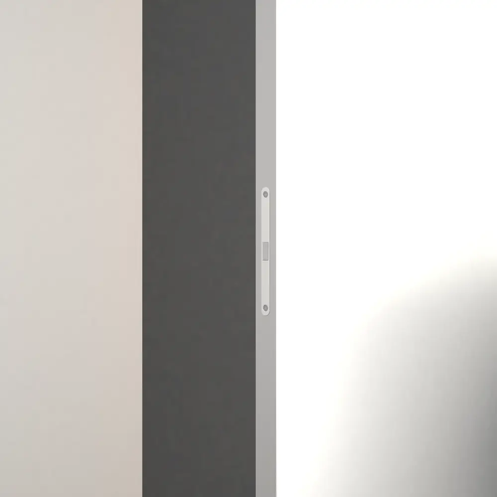Фото 4 Дверь межкомнатная скрытая правая (на себя) Invisible 90x220 см эмаль цвет Белый с замком