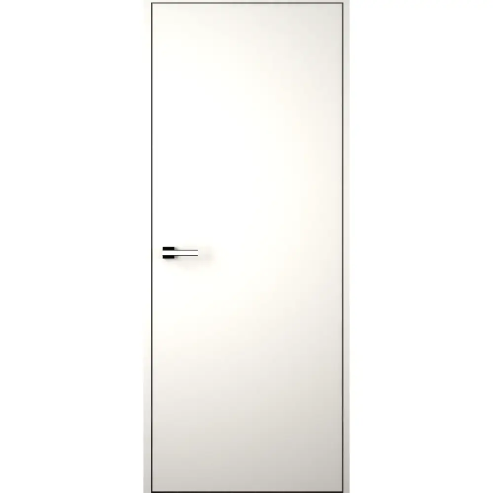 Фото Дверь межкомнатная скрытая левая (от себя) Invisible 90x220 см эмаль цвет Белый с замком Фото Дверь межкомнатная скрытая левая (от себя) Invisible 90x220 см эмаль цвет Белый с замком