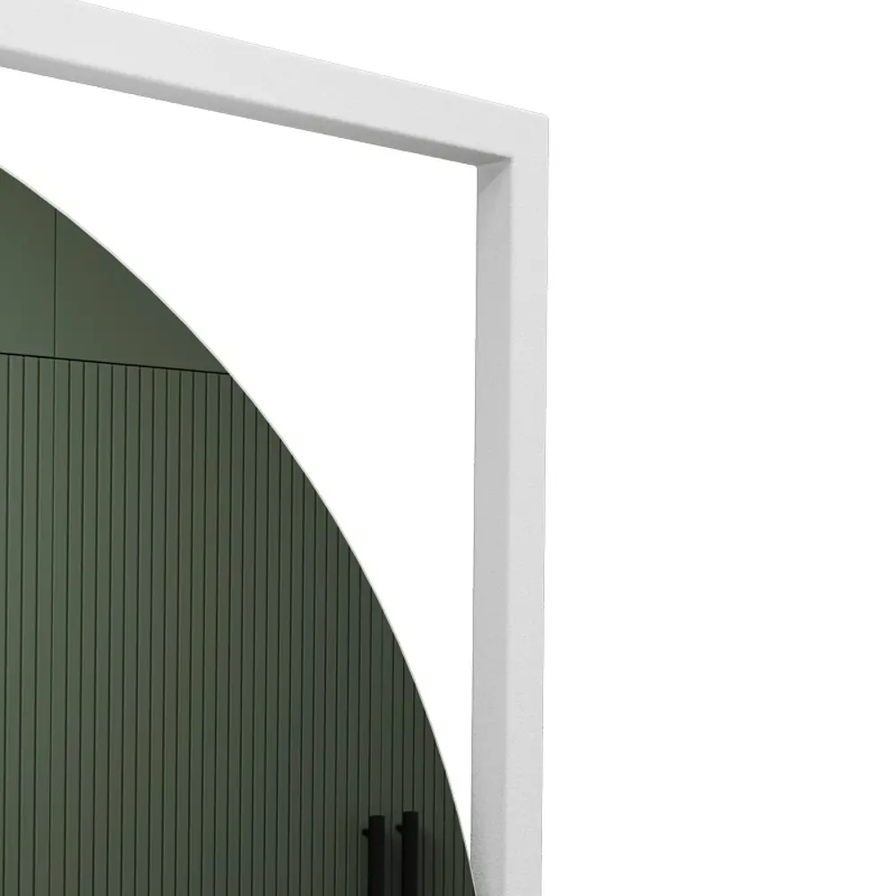Фото 3 Зеркало Genglass в белой раме настенное круглое Kvadrum White M 83x83 см Фото 3 Зеркало Genglass в белой раме настенное круглое Kvadrum White M 83x83 см