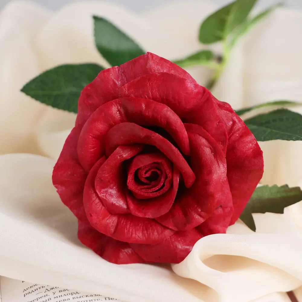 Фото 2 Цветы искусственные Live Шиповник китайский 9x55 см красный Фото 2 Цветы искусственные Live Шиповник китайский 9x55 см красный