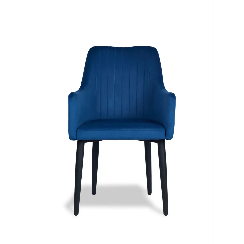 Фото 2 Стул Divan24 Арфа 46x59x55 см велюр цвет синий Фото 2 Стул Divan24 Арфа 46x59x55 см велюр цвет синий