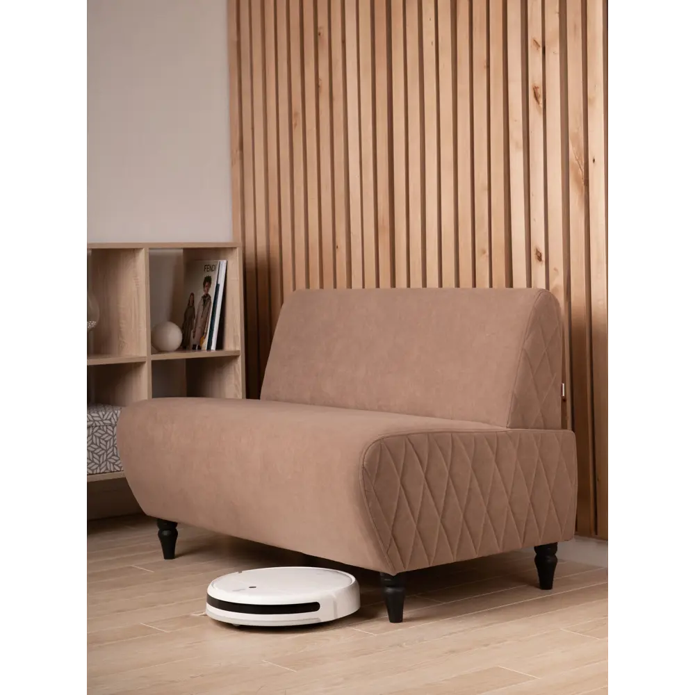 Фото 2 Диван Monofix Buno-v22 110x73x67 см велюр цвет светло-коричневый Фото 2 Диван Monofix Buno-v22 110x73x67 см велюр цвет светло-коричневый