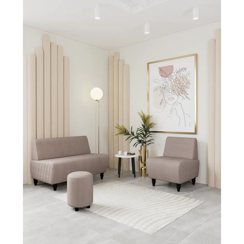 Фото 7 Диван Monofix Buno-v22 110x73x67 см велюр цвет светло-коричневый Фото 7 Диван Monofix Buno-v22 110x73x67 см велюр цвет светло-коричневый