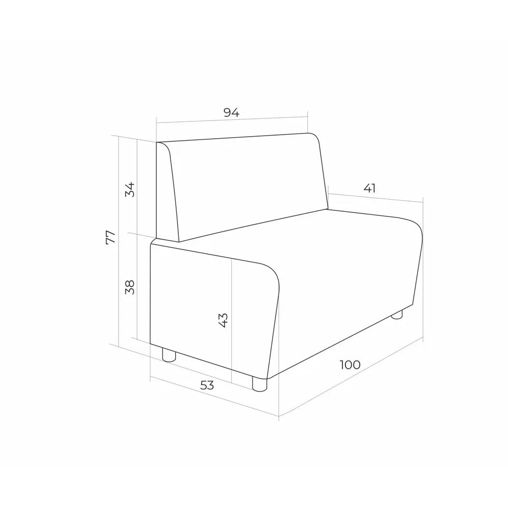 Фото 7 Диван Monofix Бафф Dv-baffblue 100x77x53 см экокожа цвет синий Фото 7 Диван Monofix Бафф Dv-baffblue 100x77x53 см экокожа цвет синий
