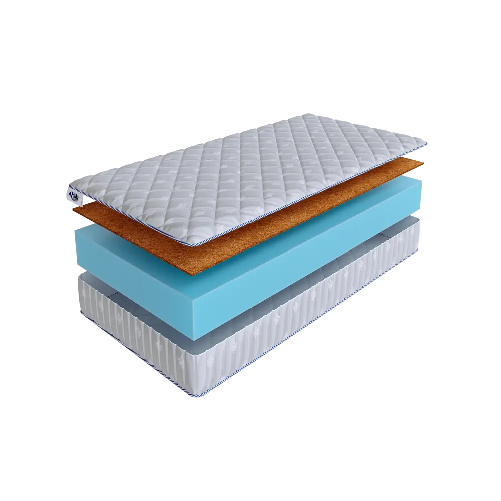Фото Матрас SkySleep Flex 18 Cocos 215x186 см беспружинный, двуспальный, ортопедический, кокосовый Фото Матрас SkySleep Flex 18 Cocos 215x186 см беспружинный, двуспальный, ортопедический, кокосовый