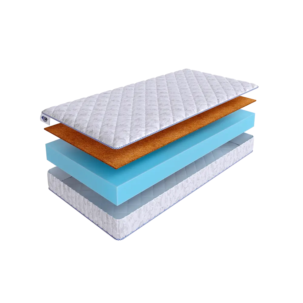 Фото Матрас SkySleep Flex Plus 14 Cocos 75x230 см беспружинный, детский, ортопедический, кокосовый
