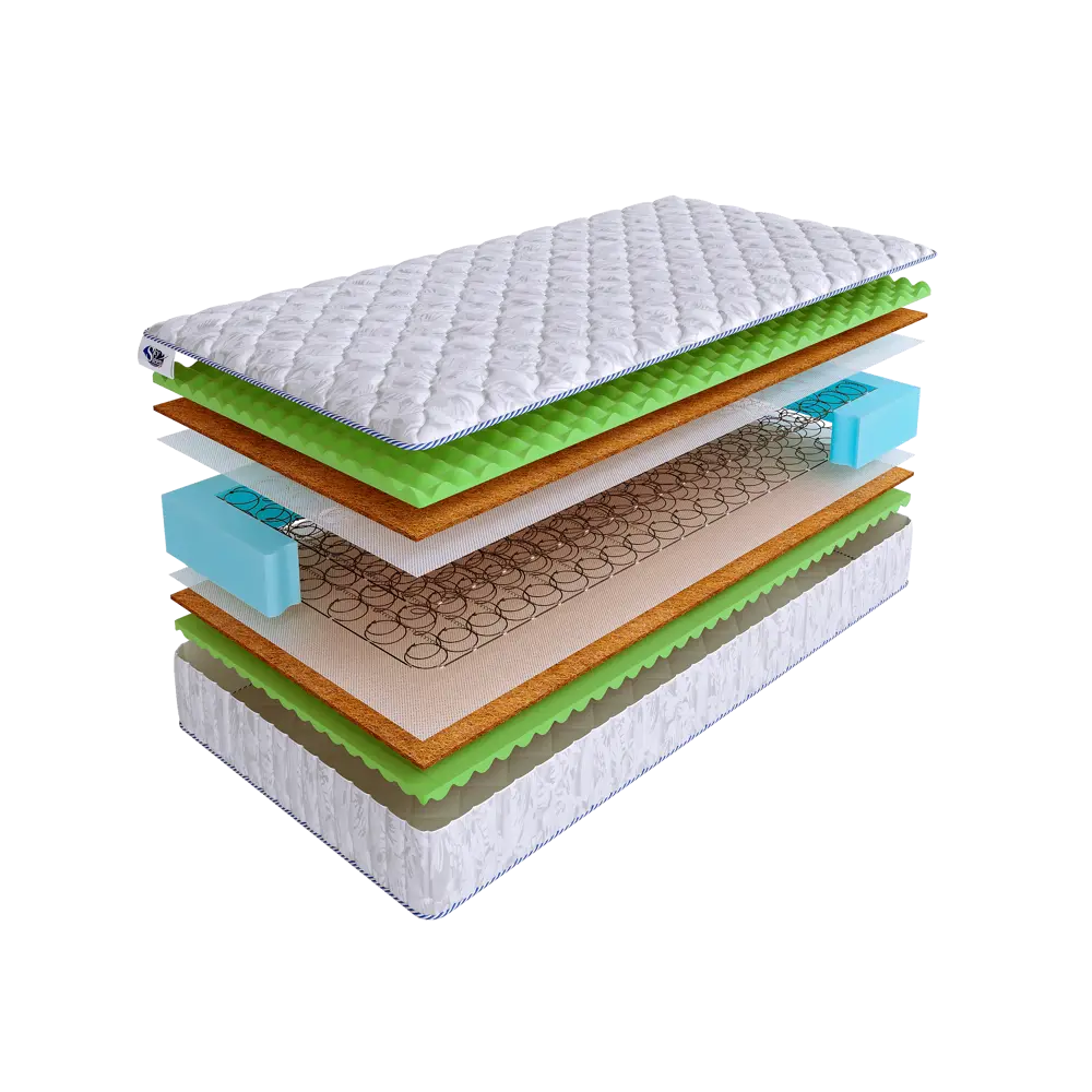 Фото Матрас SkySleep Energy Support BS 160x200 см зависимый пружинный блок, двуспальный, ортопедический, кокосовый Фото Матрас SkySleep Energy Support BS 160x200 см зависимый пружинный блок, двуспальный, ортопедический, кокосовый