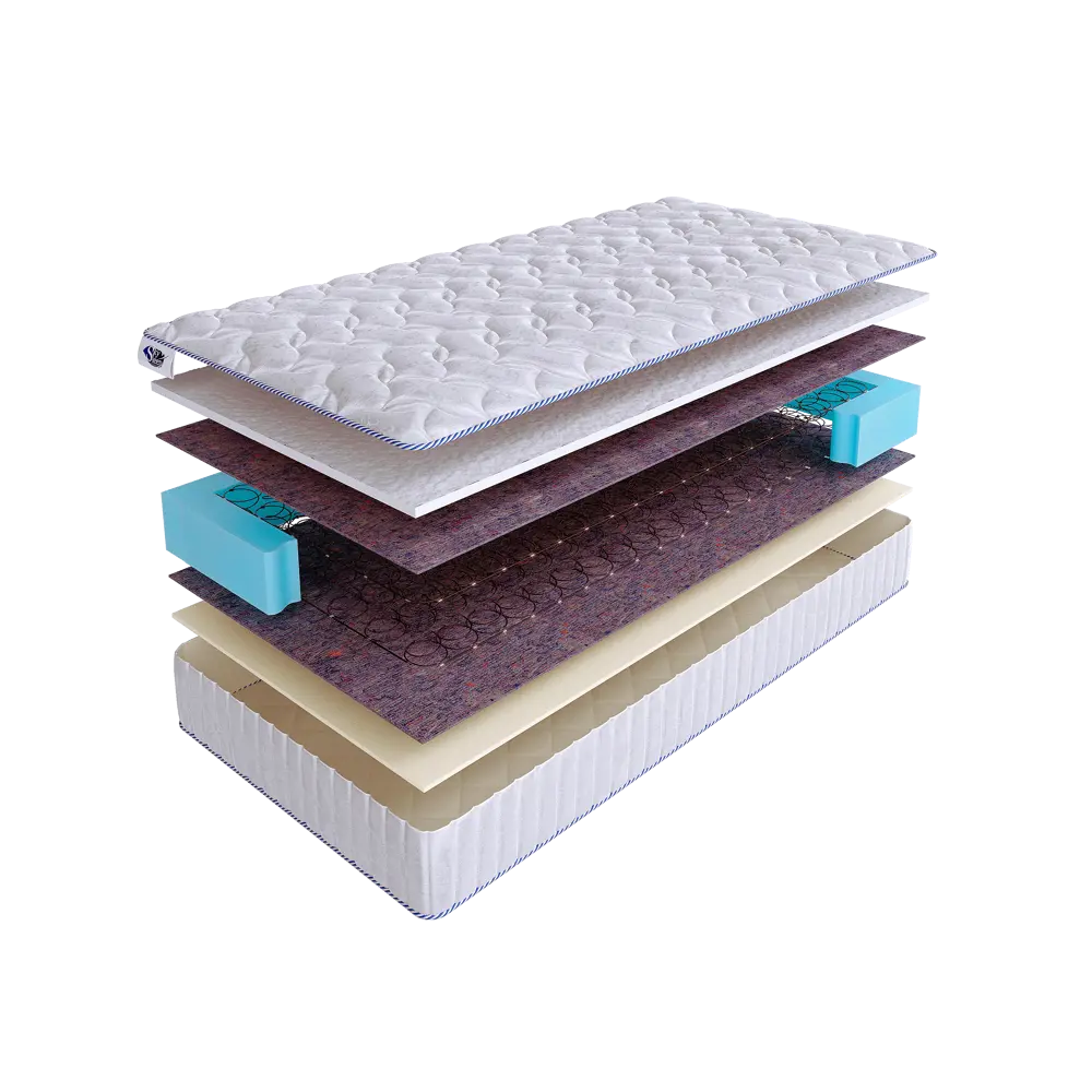 Фото Матрас SkySleep Simple 3 BS 115x185 см зависимый пружинный блок, полутораспальный, ортопедический