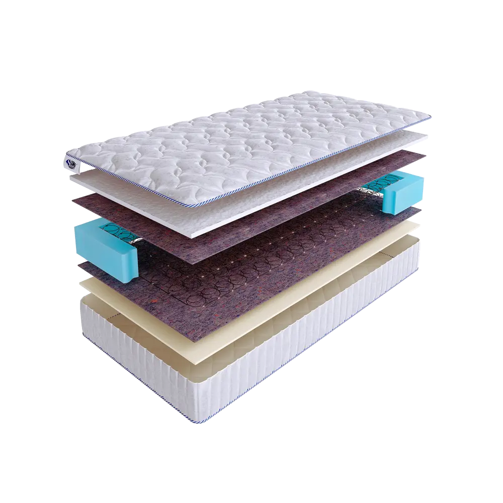 Фото Матрас SkySleep Simple 3 BS 175x175 см зависимый пружинный блок, двуспальный, ортопедический Фото Матрас SkySleep Simple 3 BS 175x175 см зависимый пружинный блок, двуспальный, ортопедический